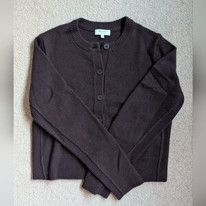 Madewell 100% Brown Cashmere Cardigan Medium